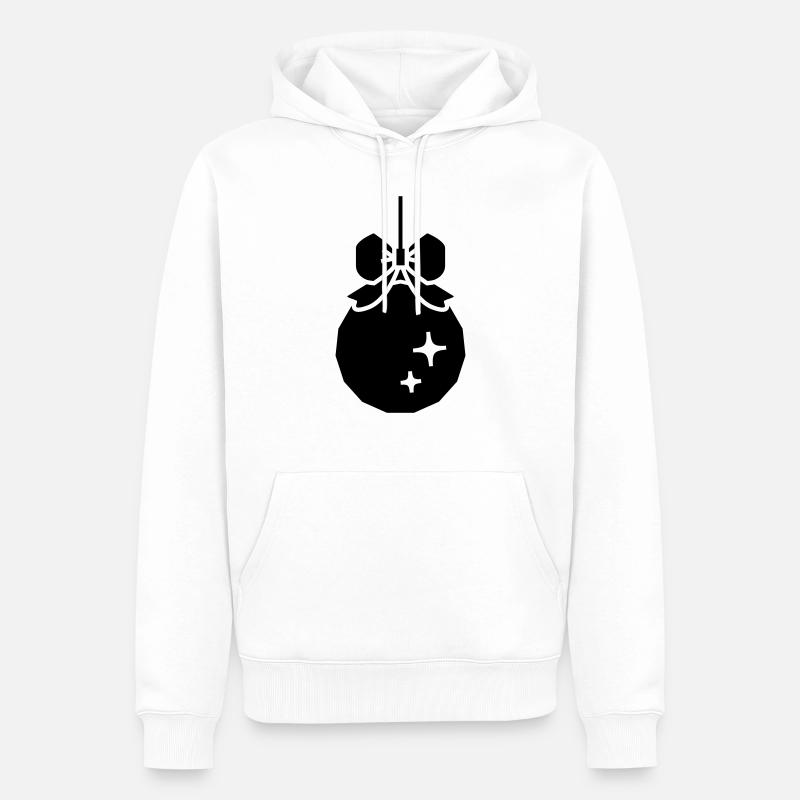 Weihnachts-Deko-Kugel - Männer Premium Bio Hoodie - Weiß