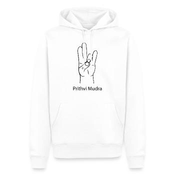 Yoga Méditation Spa Namaste - Sweat à capuche Premium bio Homme - blanc - Devant - Nico (187cm)