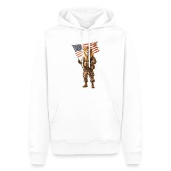 Löwe - Männer Premium Bio Hoodie - Weiß - Vorne - Nico (187cm)