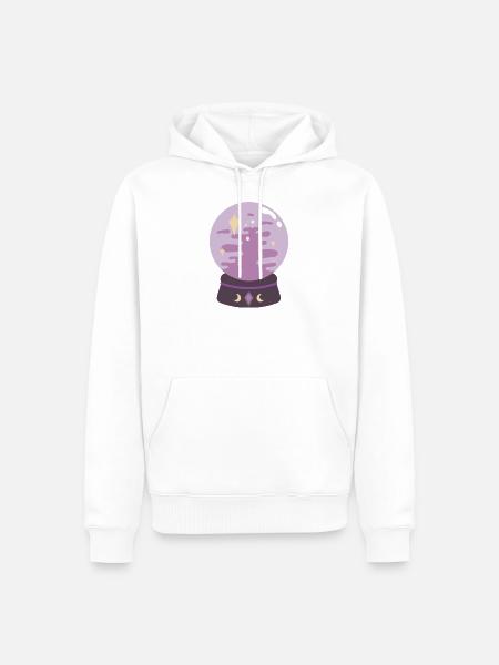 Crystal - Men’s Premium Organic Hoodie - white