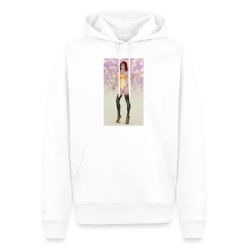 Femme sexy avec des blagues pratiques - Sweat à capuche Premium bio Homme - blanc - Devant - Nico (187cm)