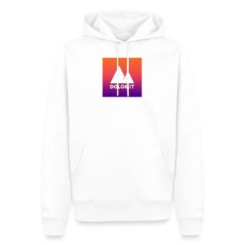 Dolomit - Männer Premium Bio Hoodie - Weiß - Vorne - Nico (187cm)