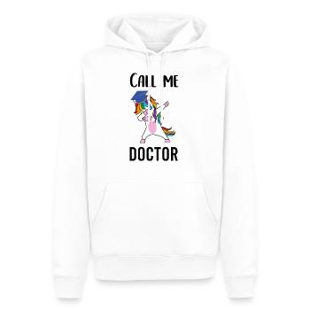 Doktor Call me Doctor - Männer Premium Bio Hoodie - Weiß - Vorne - Nico (187cm)