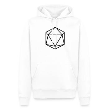W 20 - Männer Premium Bio Hoodie - Weiß - Vorne - Nico (187cm)