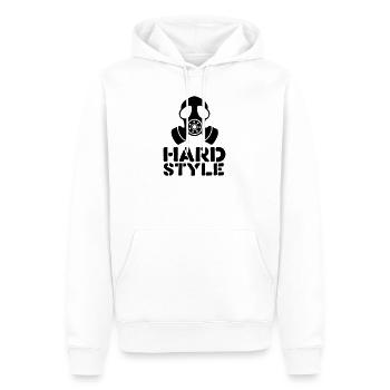hardstyle - Sweat à capuche Premium bio Homme - blanc - Devant - Nico (187cm)