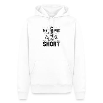 Ornate Corner Flourishes Laurel - Men’s Premium Organic Hoodie - white - Front - Nico (187cm)