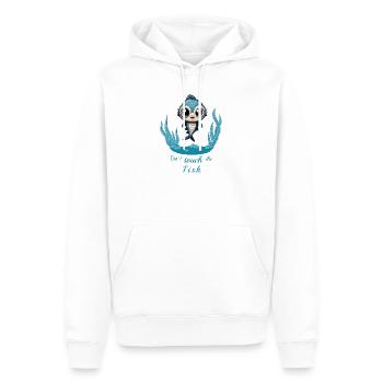 Poisson sucré - Sweat à capuche Premium bio Homme - blanc - Devant - Nico (187cm)