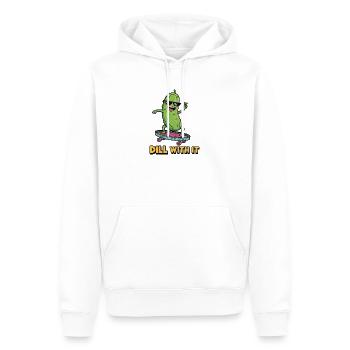 Gurken-Vibes - Männer Premium Bio Hoodie - Weiß - Vorne - Nico (187cm)