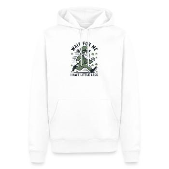 Leprechaun en fuite - Sweat à capuche Premium bio Homme - blanc - Devant - Nico (187cm)
