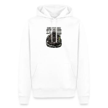 Zander Sportangler - Männer Premium Bio Hoodie - Weiß - Vorne - Nico (187cm)