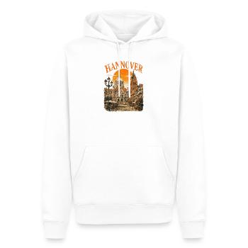 Historique historique de Hanover - Sweat à capuche Premium bio Homme - blanc - Devant - Nico (187cm)