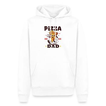Pizza-Papa Pizza-Liebhaber-Geschenk - Männer Premium Bio Hoodie - Weiß - Vorne - Nico (187cm)