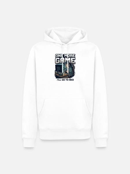 Noch ein Spiel - Männer Premium Bio Hoodie - Weiß
