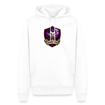 Spukzeit Vampir Cartoon - Männer Premium Bio Hoodie - Weiß - Vorne - Nico (187cm)