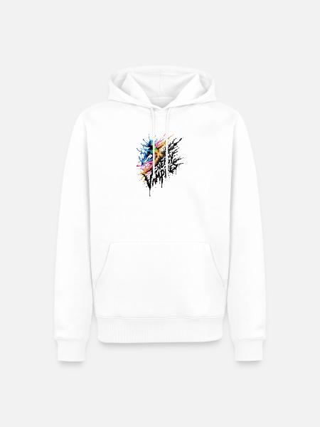 Guard My Peace - Engergy Vampires - Männer Premium Bio Hoodie - Weiß