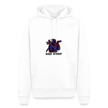 À VOTRE SANTÉ - Sweat à capuche Premium bio Homme - blanc - Devant - Nico (187cm)
