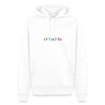 cochon d’Inde, rangée, coloré, illustration - Sweat à capuche Premium bio Homme - blanc - Devant - Nico (187cm)