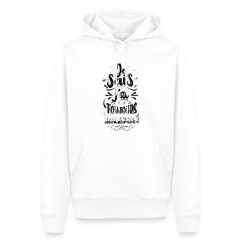 Je sais, j’ai toujours raison. - Sweat à capuche Premium bio Homme - blanc - Devant - Nico (187cm)