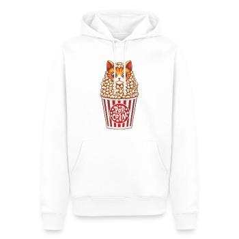 Popcorn Katze Anime - Männer Premium Bio Hoodie - Weiß - Vorne - Nico (187cm)