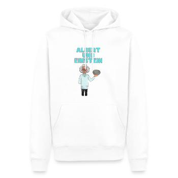 Albert und ein Stein - Männer Premium Bio Hoodie - Weiß - Vorne - Nico (187cm)