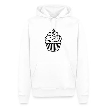 Cupcake - Sweat à capuche Premium bio Homme - blanc - Devant - Nico (187cm)