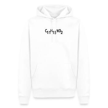 3,4-Methylendioxy-N-methylamphetamin - Männer Premium Bio Hoodie - Weiß - Vorne - Nico (187cm)
