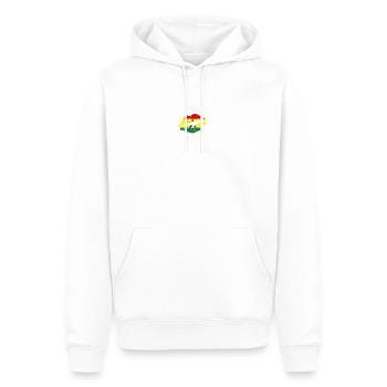 Ghana Flag Country Native Ancestry Pride Womens - Men’s Premium Organic Hoodie - white - Front - Nico (187cm)