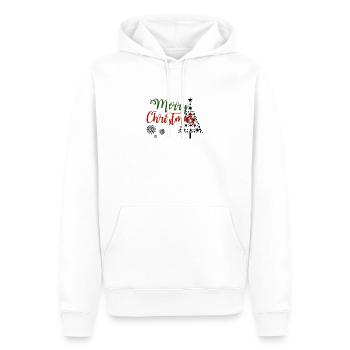 Merry Christmas - Men’s Premium Organic Hoodie - white - Front - Nico (187cm)