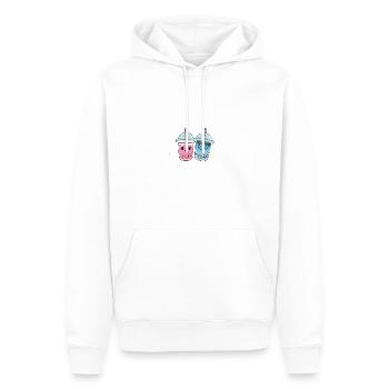 Lustiger Bubble Tea Spruch für einen Bubble Tea - Männer Premium Bio Hoodie - Weiß - Vorne - Nico (187cm)