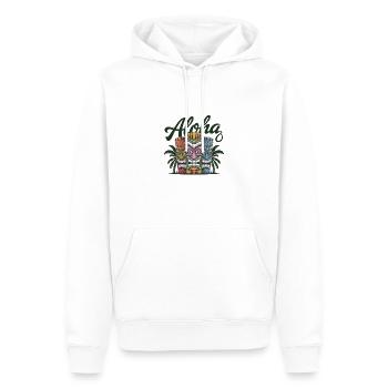 Tiki Kultur Maori Maske für einen Tkik Fans - Männer Premium Bio Hoodie - Weiß - Vorne - Nico (187cm)