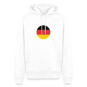 Allemagne - Sweat à capuche Premium bio Homme - blanc - Devant - Nico (187cm)