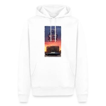 Continuez d’aller de l’avant - Sweat à capuche Premium bio Homme - blanc - Devant - Nico (187cm)