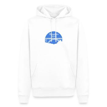 Müngstener Brücke,solingen,Brücke,blau - Männer Premium Bio Hoodie - Weiß - Vorne - Nico (187cm)