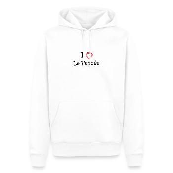 ich liebe die Vendee - Männer Premium Bio Hoodie - Weiß - Vorne - Nico (187cm)