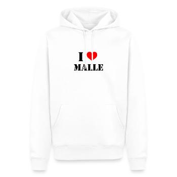 I Love Malle - Männer Premium Bio Hoodie - Weiß - Vorne - Nico (187cm)