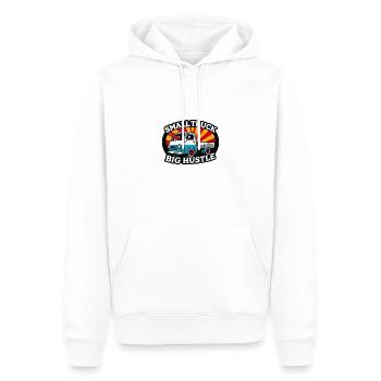 Petit Camion Grande Bousculade Japonais Kei Automobile - Sweat à capuche Premium bio Homme - blanc - Devant - Nico (187cm)
