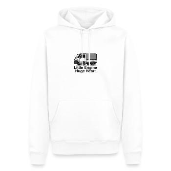 Little Engine Huge Heart Japanese Truck - Männer Premium Bio Hoodie - Weiß - Vorne - Nico (187cm)