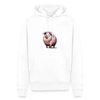 Pig Cartoon Hog Farm Animal - Männer Premium Bio Hoodie - Weiß - Vorne - Nico (187cm)
