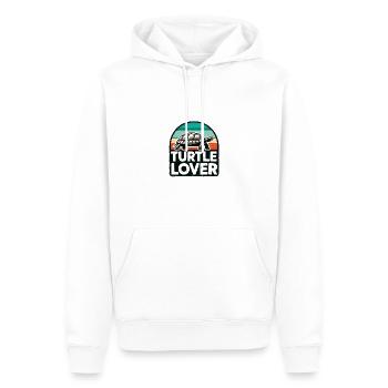 Turtle Lover Design - Parfait pour les reptiles - Sweat à capuche Premium bio Homme - blanc - Devant - Nico (187cm)