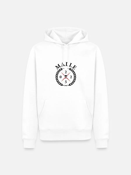 Malle 2025 Palme - Männer Premium Bio Hoodie - Weiß