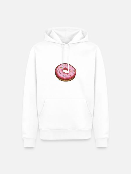Donut love - Männer Premium Bio Hoodie - Weiß