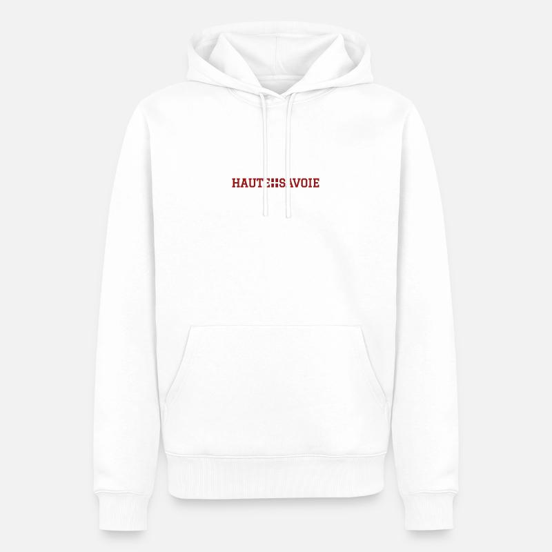 Haute Savoie - Sweat à capuche Premium bio Homme - blanc