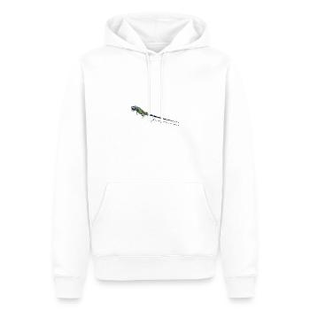 stay calm,echse,reptil,leguan - Männer Premium Bio Hoodie - Weiß - Vorne - Nico (187cm)