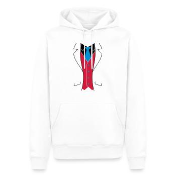 Tuxedo Smoking - Sweat à capuche Premium bio Homme - blanc - Devant - Nico (187cm)