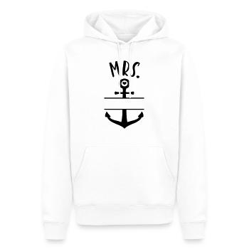 (mr__mrs_anchor_2) - Männer Premium Bio Hoodie - Weiß - Vorne - Nico (187cm)