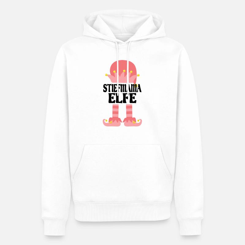 Siefmutter Elfe Bonus Mama Geschenk - Männer Premium Bio Hoodie - Weiß