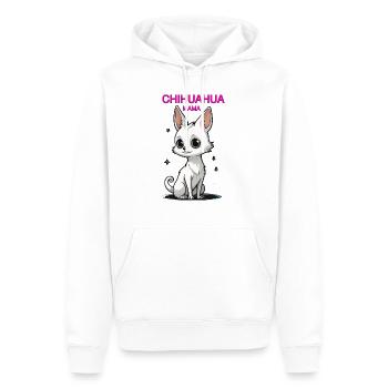 MAMAN CHIHUAHUA - Sweat à capuche Premium bio Homme - blanc - Devant - Nico (187cm)