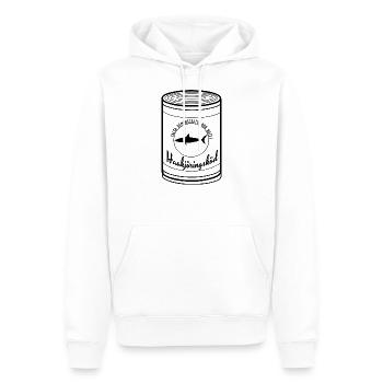 Haakjöringsköd | Jugement de loi - Sweat à capuche Premium bio Homme - blanc - Devant - Nico (187cm)