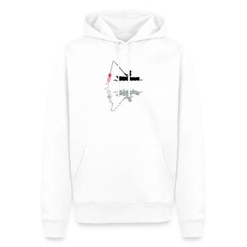 angler angeln fischen - Männer Premium Bio Hoodie - Weiß - Vorne - Nico (187cm)