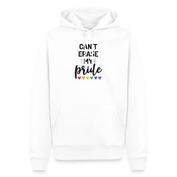 Can't Erase My Pride - Men’s Premium Organic Hoodie - white - Front - Nico (187cm)